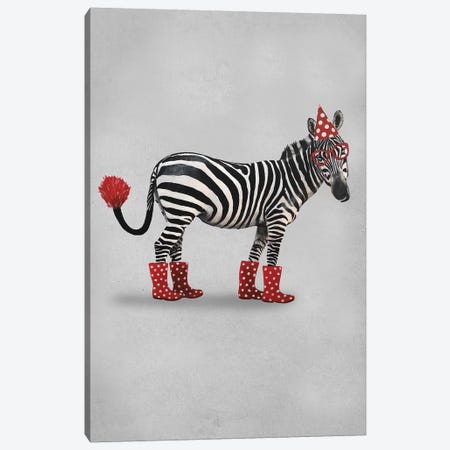 Zebra Party Canvas Print #COC261} by Coco de Paris Canvas Art