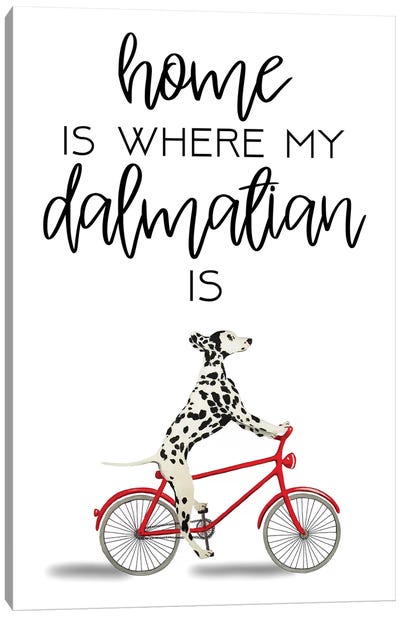 Dalmatian Canvas Art Print - Dalmatian Art