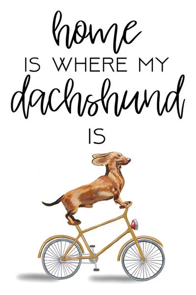 Dachshund by Coco de Paris metal wall art