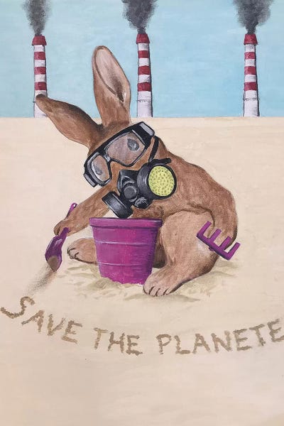 Environmental Conservation: Save The Planet Rabbit by Coco de Paris