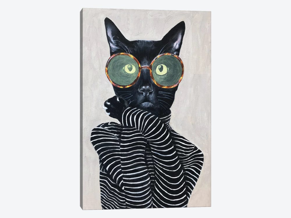 Cat Fashion I by Coco de Paris 1-piece Canvas Art Print