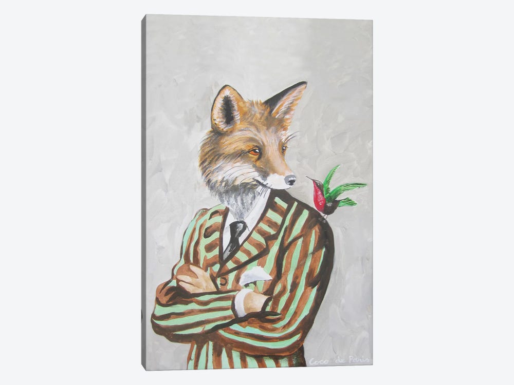 Dapper Fox by Coco de Paris 1-piece Canvas Artwork