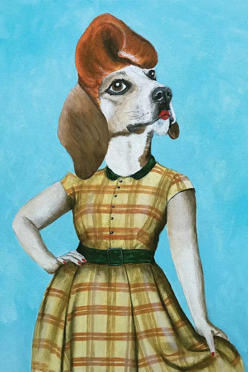 Beagle Pinup by Coco de Paris wall art