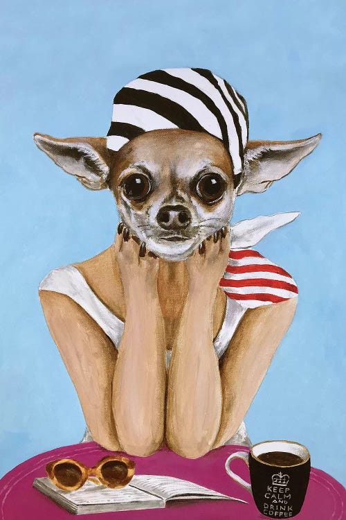 Chihuahua Bistro by Coco de Paris wall art