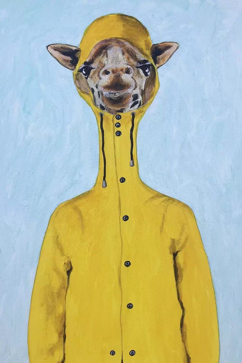 Giraffe Raincoat by Coco de Paris wall art