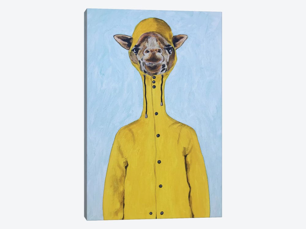 Giraffe Raincoat by Coco de Paris 1-piece Art Print