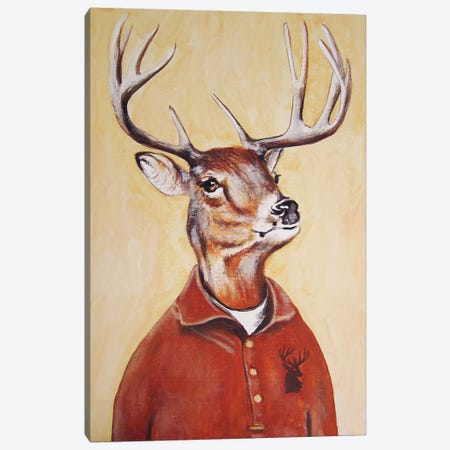Deer Boy Canvas Print #COC30} by Coco de Paris Art Print