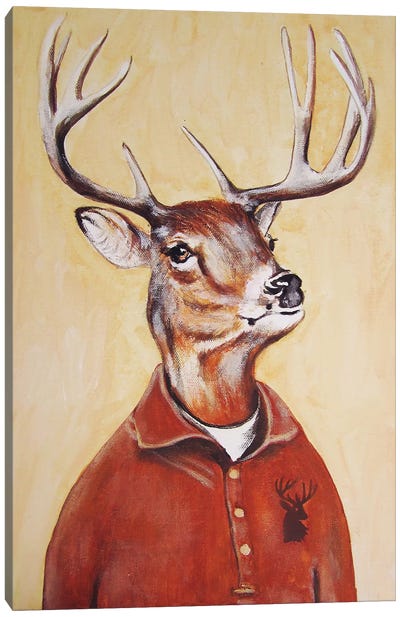 Deer Boy Canvas Art Print - Coco de Paris