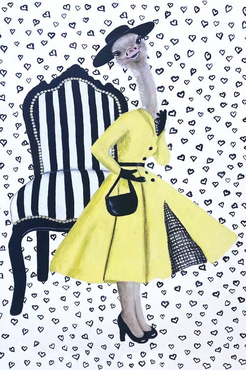 Fashion Ostrich by Coco de Paris wall art