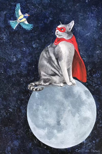 Coco de Paris: Cat With Bird by Coco de Paris