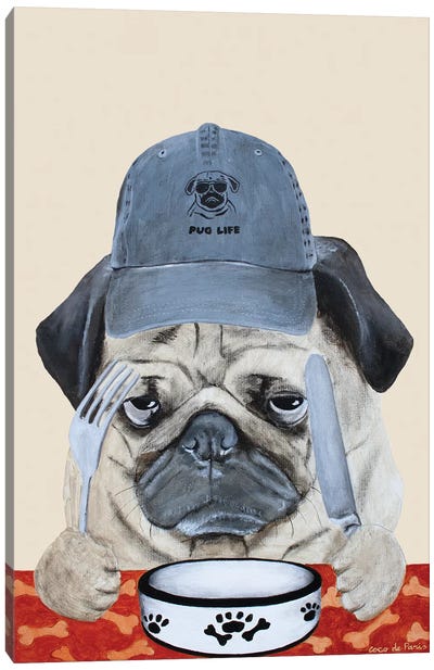 Pug Life Canvas Art Print - Art Worth a Chuckle
