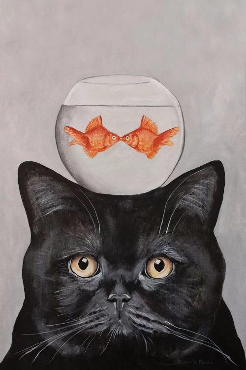 Cat With Fishbowl