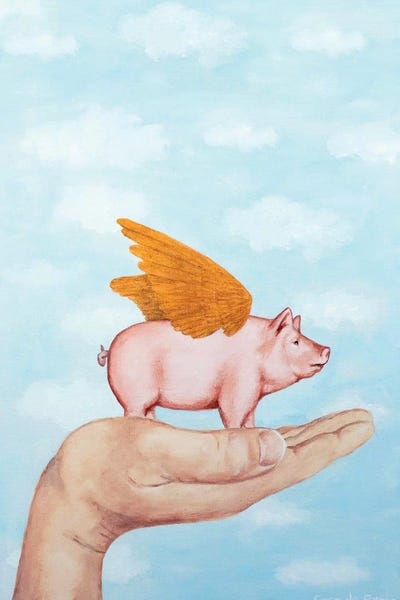 Pigs: Golden Wings Pig by Coco de Paris