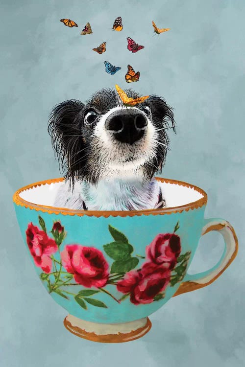 Doggy In A Cup by Coco de Paris wall art
