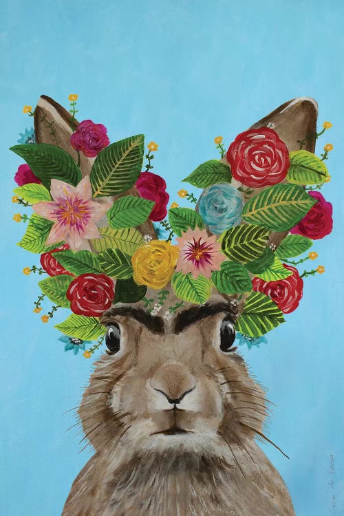 Frida Kahlo Rabbit Blue