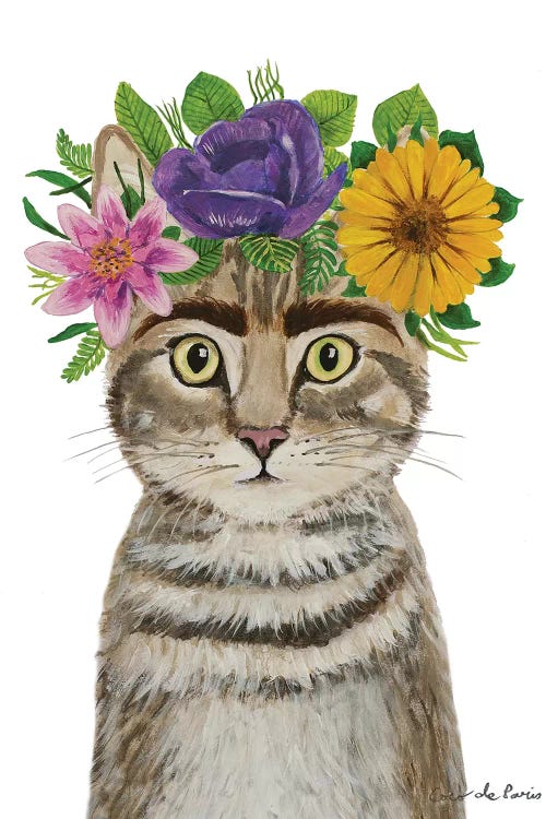 Frida Kahlo Cat White