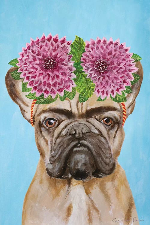 Frida Kahlo Frenchie Blue