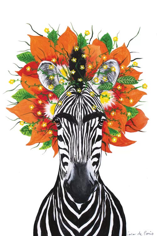 Frida Kahlo Zebra White