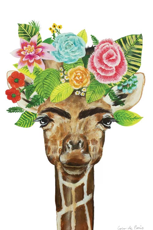 Frida Kahlo Giraffe White