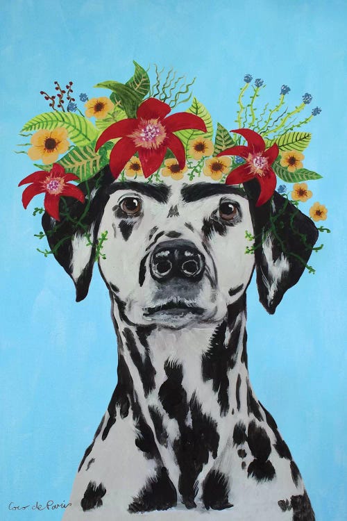 Frida Kahlo Dalmatian Blue