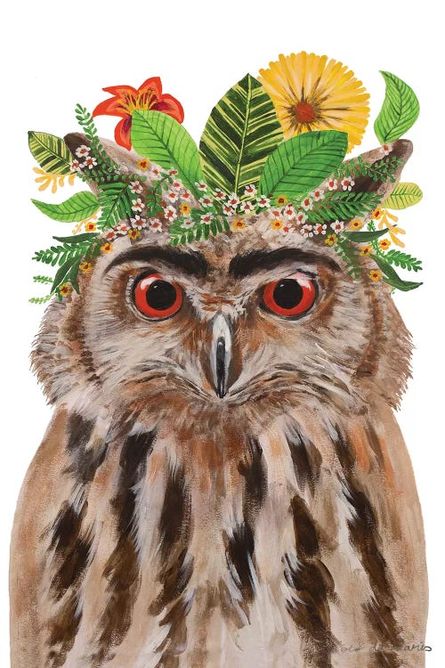 Frida Kahlo Owl White