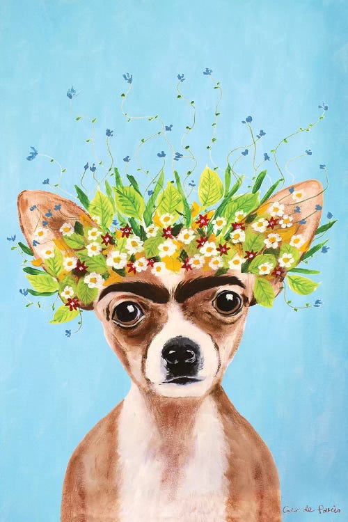 Frida Kahlo Chihuahua Blue