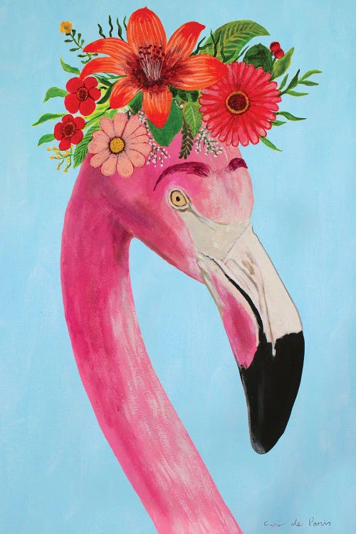 Frida Kahlo Flamingo - White