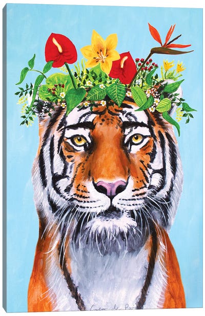 Frida Kahlo Tiger Canvas Art Print - Coco de Paris