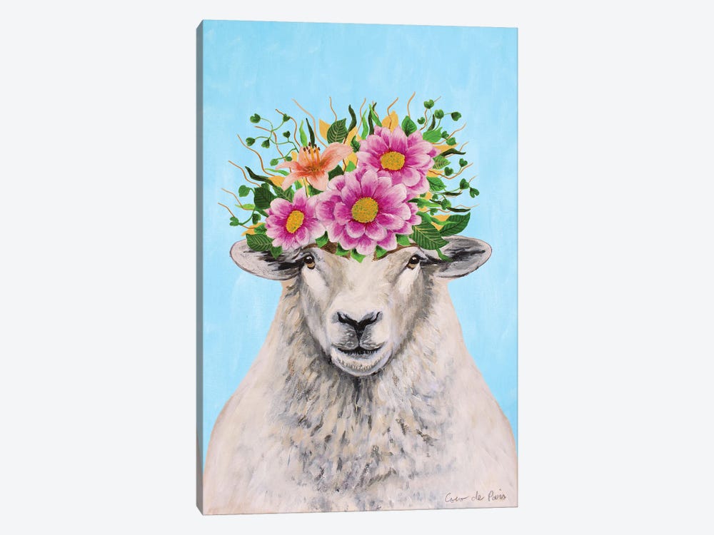 Frida Kahlo Sheep by Coco de Paris 1-piece Art Print