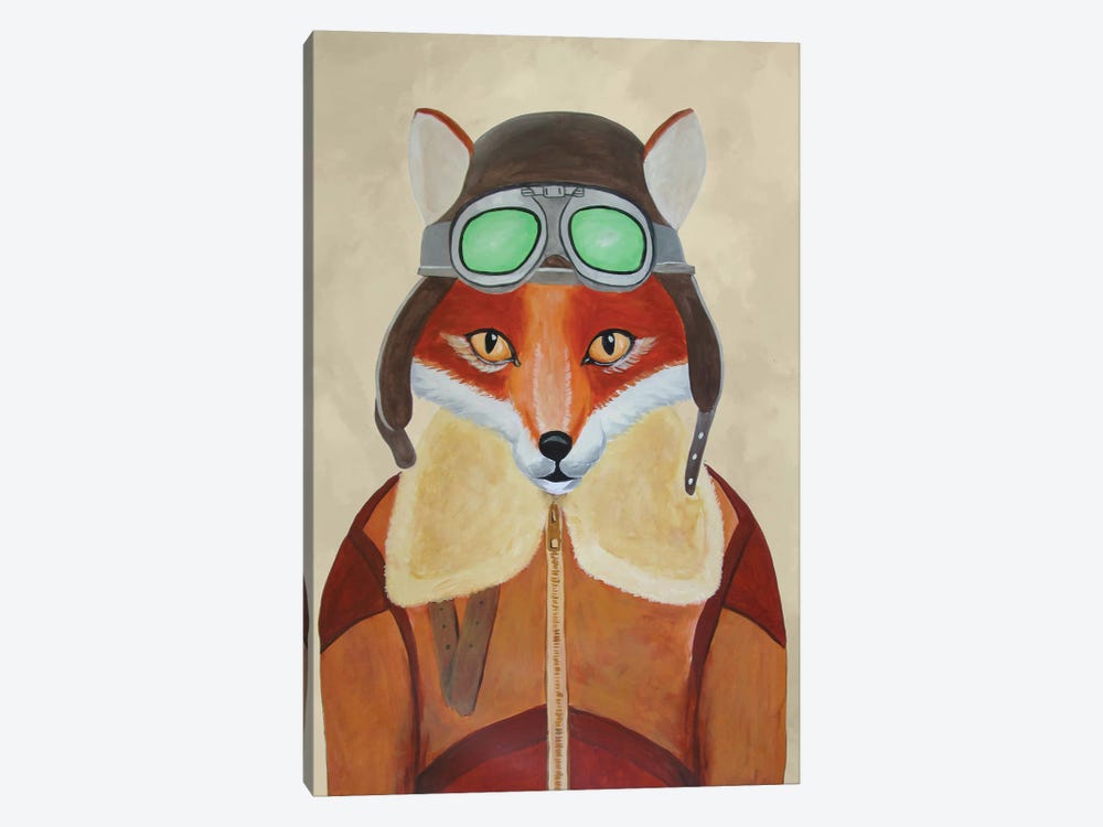 Fox Aviator by Coco de Paris 1-piece Canvas Art Print