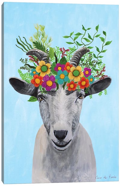 Frida Kahlo Goat Canvas Art Print - Coco de Paris