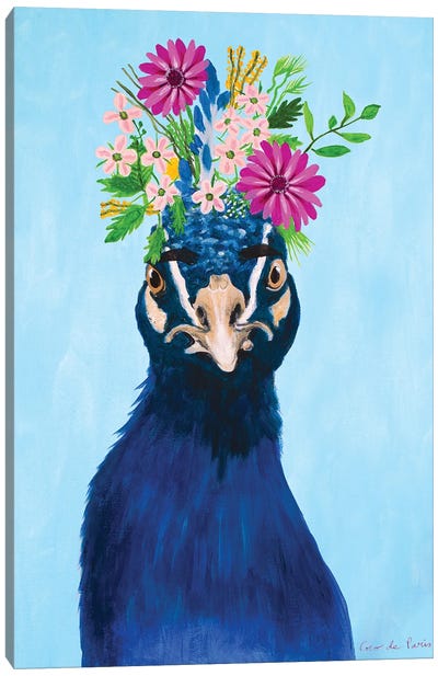 Frida Kahlo Peacock Canvas Art Print - Peacock Art
