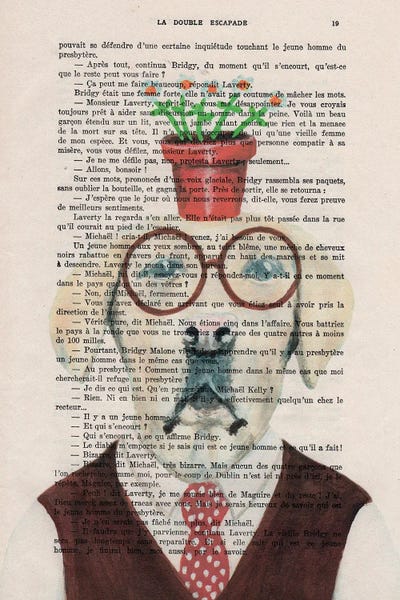 Office Humor: Labrador With Flowers by Coco de Paris