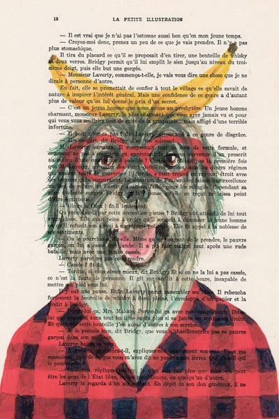 Coco de Paris: Shepherd Dog With Banana II by Coco de Paris