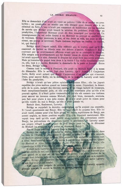Elephant With Bubblegum II Canvas Art Print - Bubble Gum