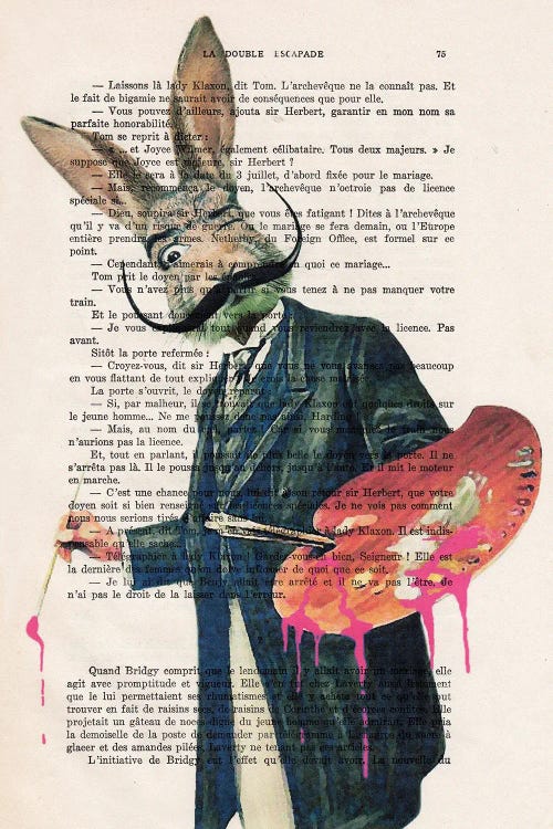 Dali Rabbit Painter