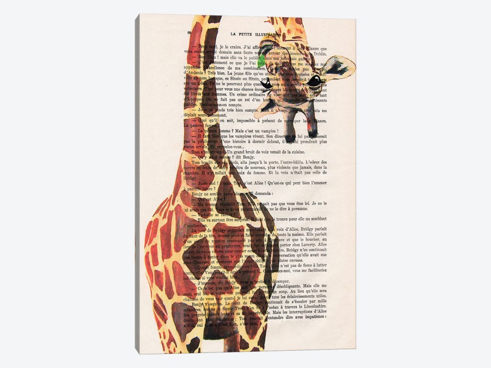 Giraffe Upside Down II by Coco de Paris 1-piece Canvas Print