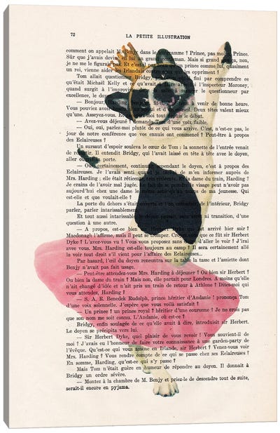 French Bulldog Dancing Canvas Art Print - Ballet Art