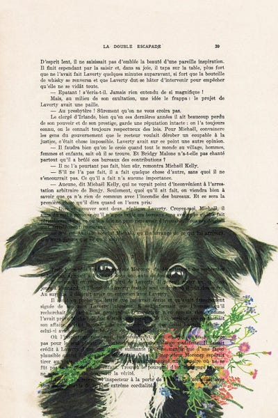 Coco de Paris: Doggy With Flowers by Coco de Paris