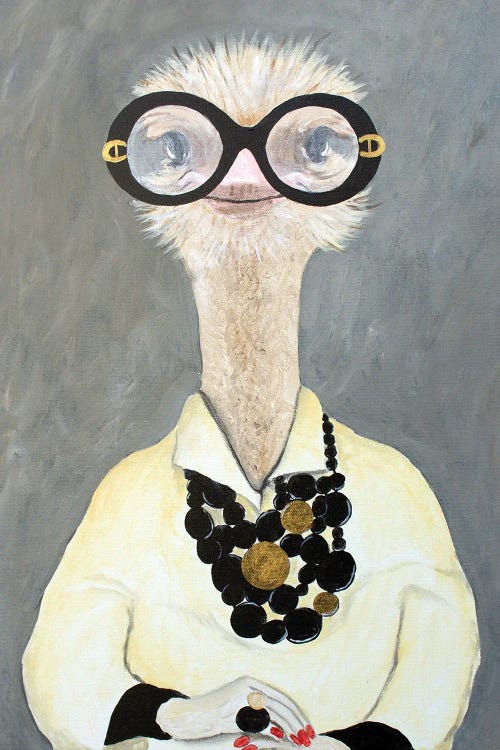 Iris Apfel Ostrich