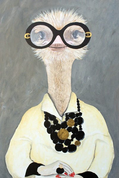 Coco de Paris: Iris Apfel Ostrich by Coco de Paris
