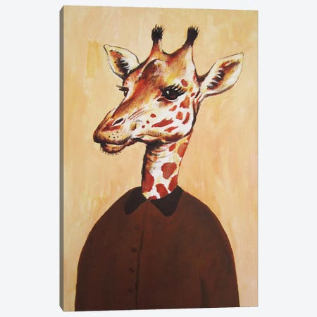 Giraffe Lady Canvas Print #COC45} by Coco de Paris Canvas Art Print