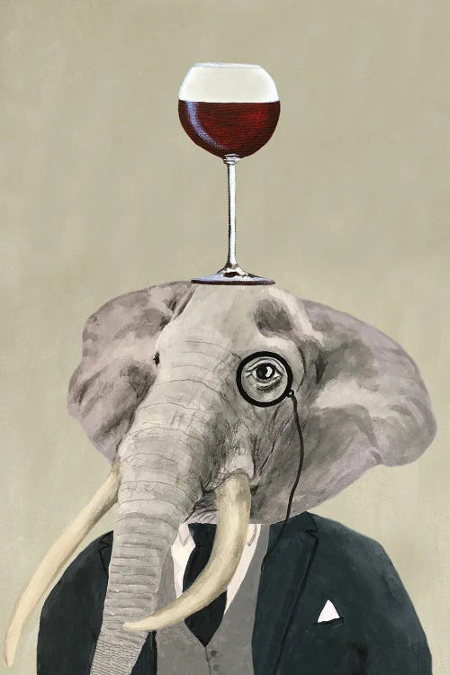Elephant And Wineglass