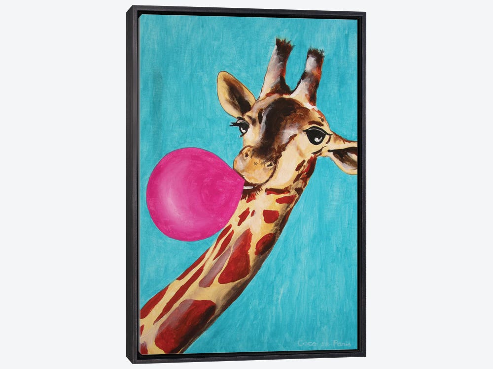 Buy Pre Drawn Canvas/bubble Gum Giraffe/presketched Canvas/kids Paint  Kit/diy Paint Party /kids Paint Party/ Paint and Sip Online in India 