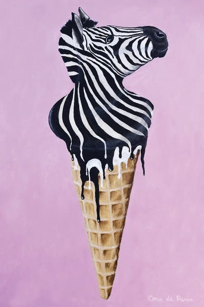 Zebras: Ice Cream Zebra by Coco de Paris