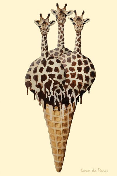 Giraffes: Ice Cream Giraffes by Coco de Paris