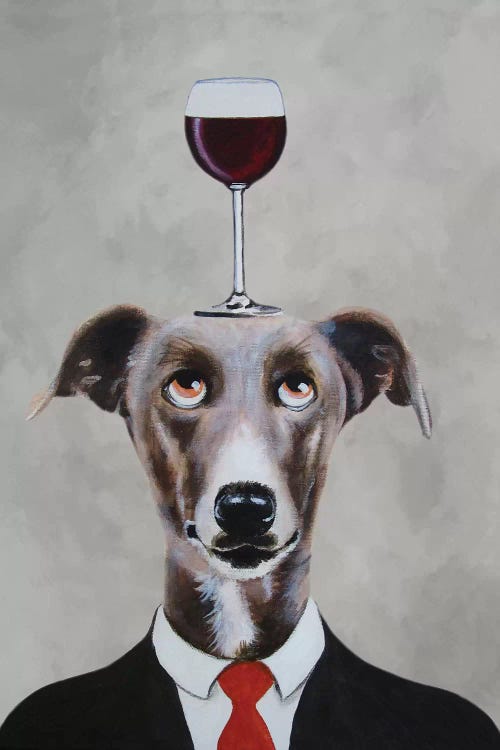 Greyhound With Wineglass