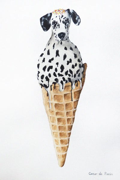 Dalmatians: Ice Cream Dalmatian by Coco de Paris