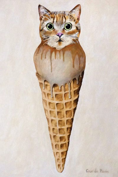 Tabbies: Ice Cream Cat by Coco de Paris