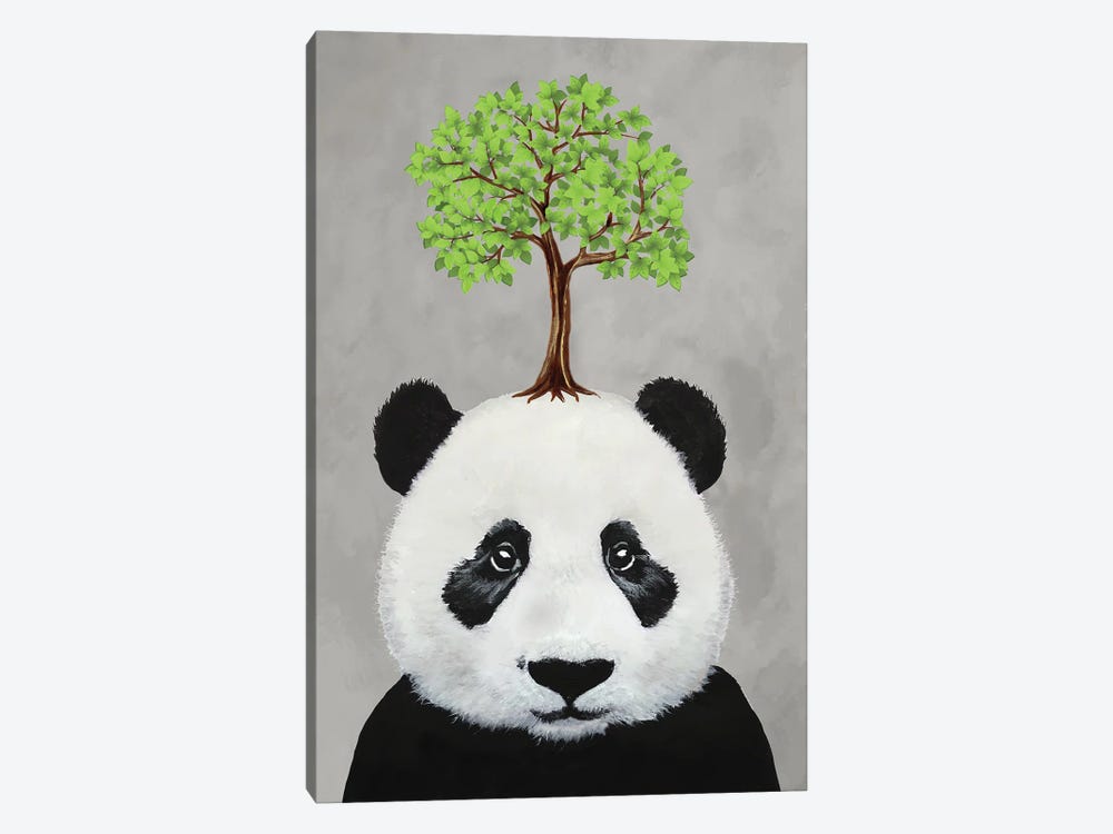 Panda With A Tree by Coco de Paris 1-piece Canvas Art Print
